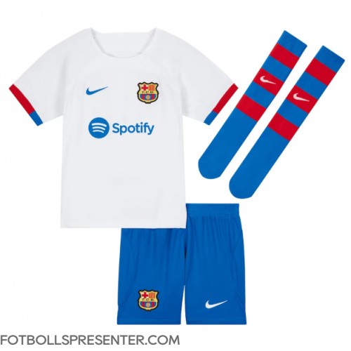 Barcelona Robert Lewandowski #9 Bortatröja Barn 2023-24 Kortärmad (+ korta byxor)